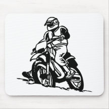 Motocicleta del motocrós alfombrillas de ratones