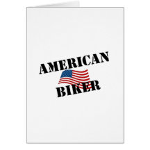 Motocicleta - motorista americano felicitación