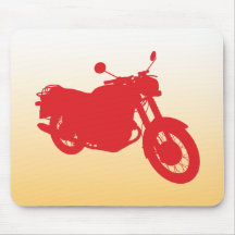 Motocicleta: Perfil del esquema: Alfombrilla De Ratones