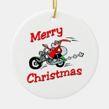 Motocicleta Santa Adorno De Navidad