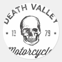 Motocicletas de Death Valley Etiqueta Redonda