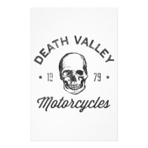 Motocicletas de Death Valley Papelería De Diseño