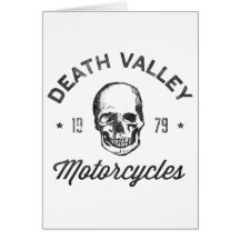Motocicletas de Death Valley Tarjeton