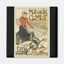 Motocycles Comiot de Theophile-Alejandro Steinlen Imán De Frigorifico