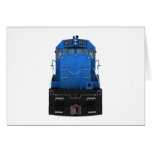 Motor azul del tren: felicitación