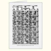 Motor de diferencia de Babbage tarjetas