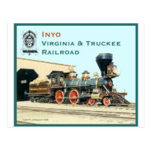 Motor de Inyo del ferrocarril de V&T Postal