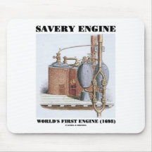 Motor del mundo del motor de Savery el primer (169 Tapete De Ratón