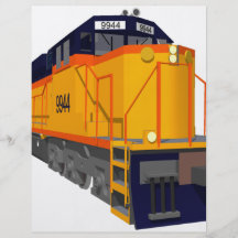 Motor del tren: Esquema de color clásico: Tarjeta Publicitaria