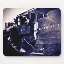 Motor terminal #24 del ferrocarril de Detroit Alfombrillas De Raton