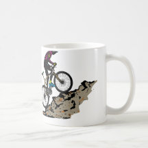 Motorista de la montaña tazas
