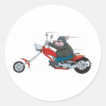Motorista del cerdo pegatina