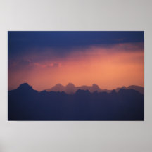 Mountians por la tarde impresiones