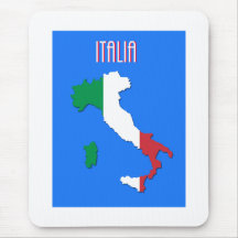 Mousemat italiano del mapa tapete de raton