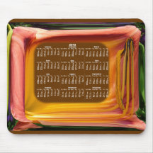 Mousepad abstracto del ~ del calendario de la TV Alfombrillas De Ratón