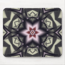 Mousepad abstracto del fractal con la estrella ros alfombrillas de raton