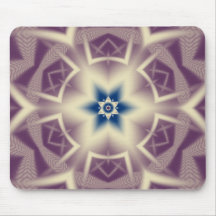 Mousepad abstracto del fractal con una estrella az alfombrillas de ratones