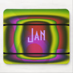 Mousepad abstracto enrrollado con nombre