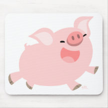 Mousepad alegre del cerdo del dibujo animado tapete de ratón