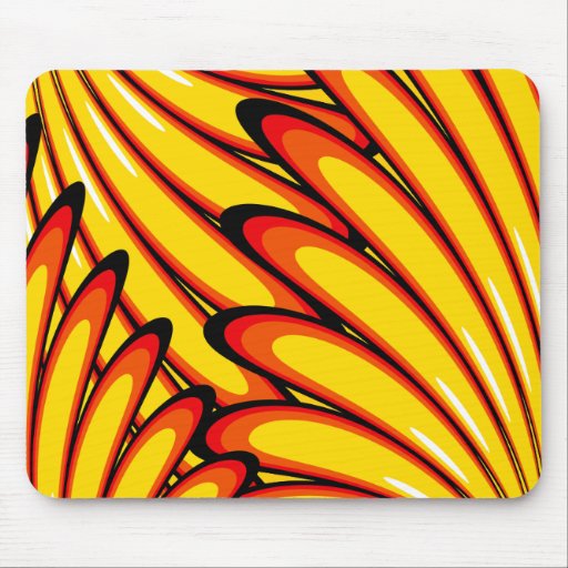 mousepad amarillo abstracto de los girasoles