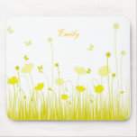 Mousepad amarillo de las amapolas