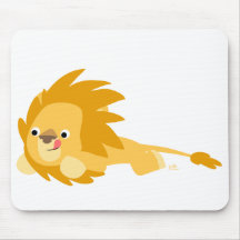 Mousepad animoso del león del dibujo animado alfombrilla de ratón