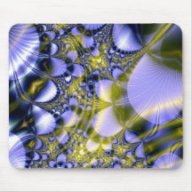 mousepad Azul-amarillo de los fractales Alfombrillas De Raton