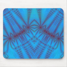 Mousepad azul claro de los fractales tapetes de ratones