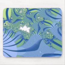 Mousepad azul de los fractales alfombrillas de raton