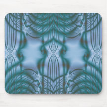 Mousepad azul de los fractales tapetes de ratón