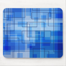 Mousepad azul geométrico tapete de ratón