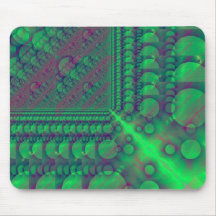 Mousepad azulverde de los fractales alfombrilla de ratones