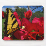 Mousepad - Butterlfly que chupan en una flor alfombrillas de raton 