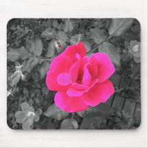 Mousepad color de rosa rosado hermoso tapete de ratones
