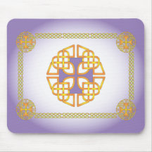 Mousepad cruzado púrpura céltico tapete de raton
