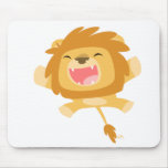 Mousepad de ataque repentino del león del dibujo a alfombrillas de ratón