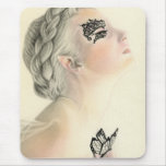 Mousepad de hadas de la mariposa tapete de ratones