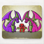 Mousepad de la familia del dragón tapete de ratón