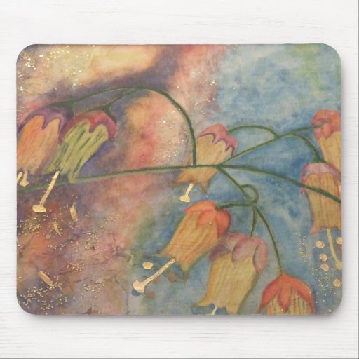 Mousepad de la flor de la madreselva del arco iris