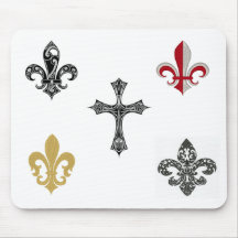 Mousepad de la flor de lis tapete de raton
