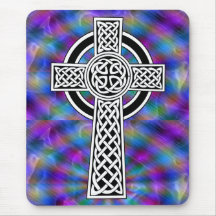 mousepad de la onda de la cruz céltica alfombrillas de ratón