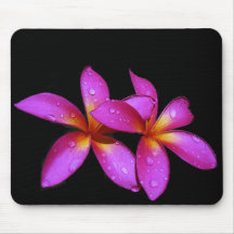 Mousepad de la púrpura del Plumeria Tapete De Ratones