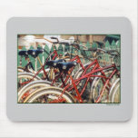 "Mousepad de las bicicletas del rojo Tapete De Ratón