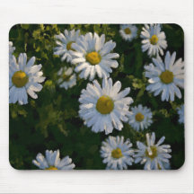 Mousepad de las margaritas de la mañana tapete de ratones