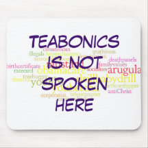 Mousepad de Teabonics aquí no hablado Alfombrillas De Ratones