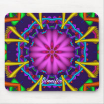 Mousepad decorativo con la flor romántica y el nom alfombrillas de raton 