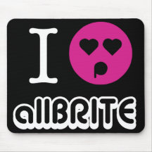 Mousepad del allBRITE I <3 Tapetes De Ratones