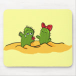 mousepad del amor de la flor del cactus alfombrillas de raton 