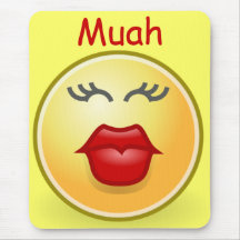Mousepad del beso de Muah Alfombrilla De Ratón