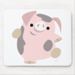 Mousepad del cerdo del dibujo animado del baile alfombrillas de raton